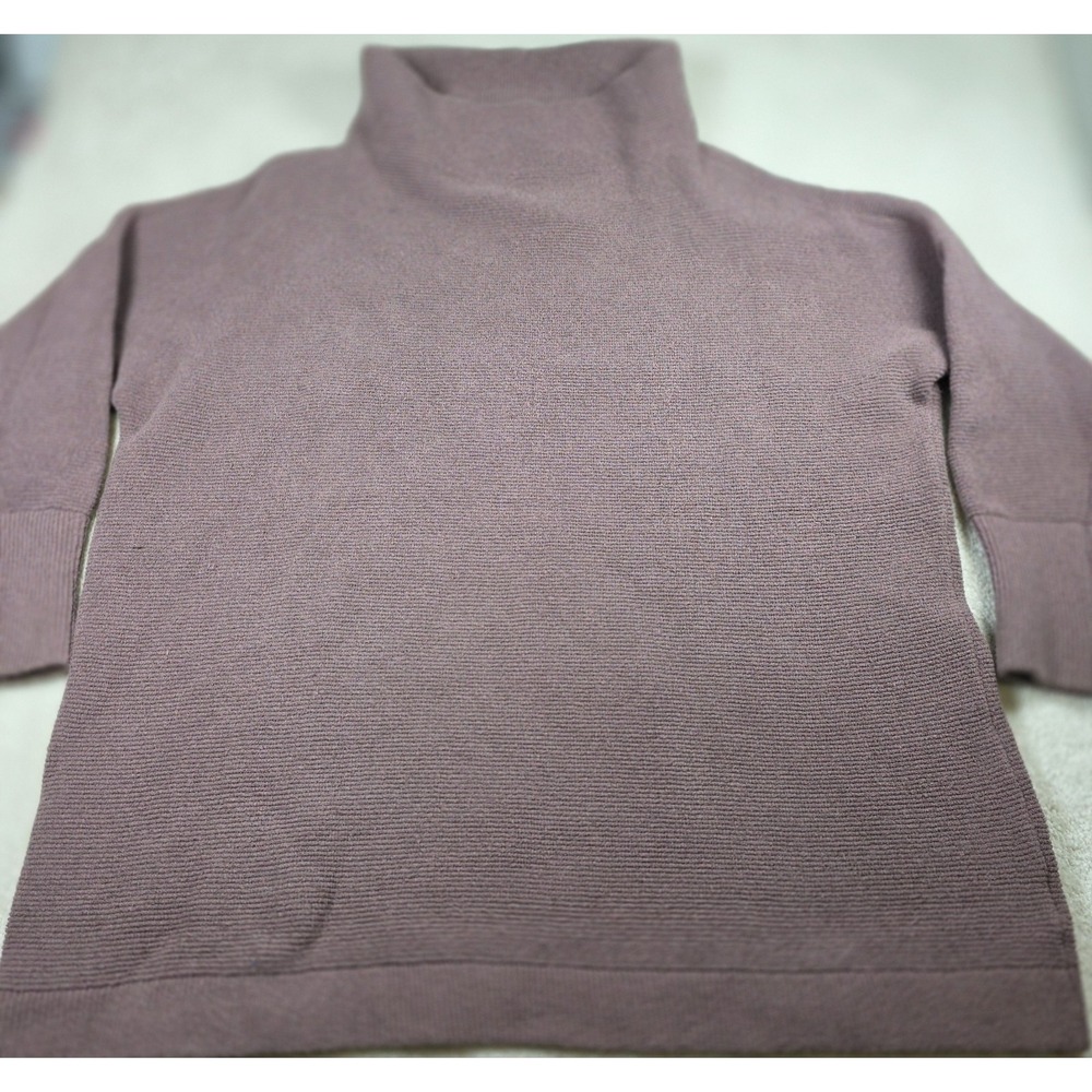 Free People Sweater Womens S Purple Stretch Drop Shoulder Mock Neck‎ Pullover